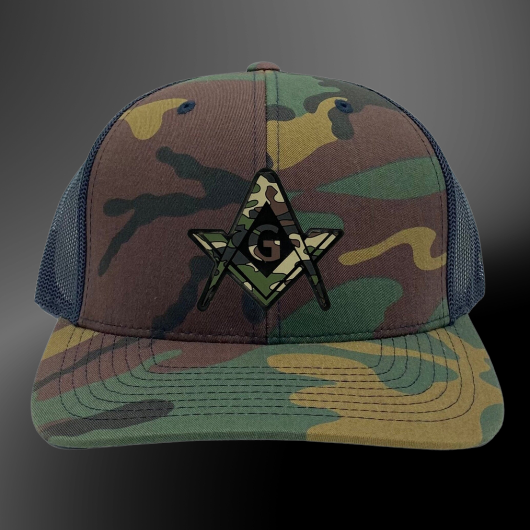 Trade Winds Camouflage Masonic Feathers Style Baseball Cap – Unisex Adjustable CAP962