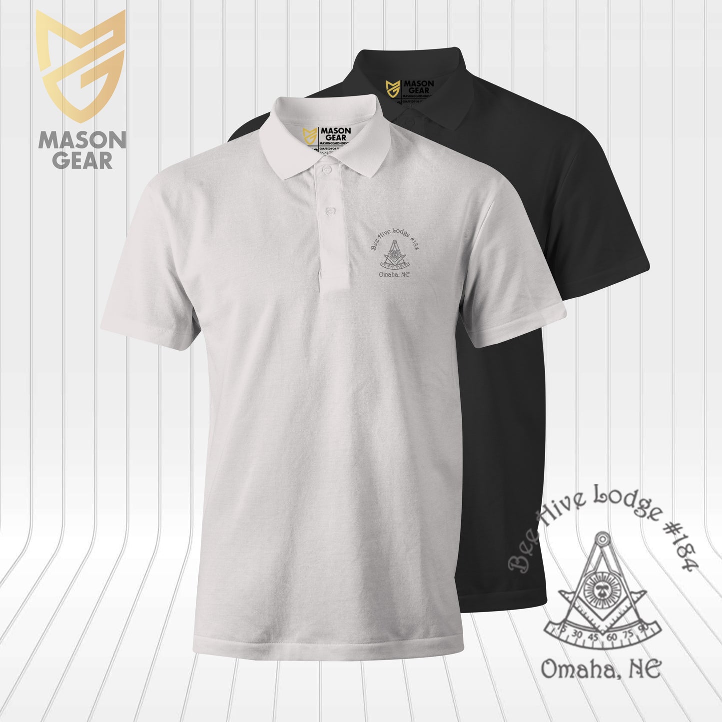 BEE HIVE Lodge 184 - Past Master Polo Shirt - 1 SET