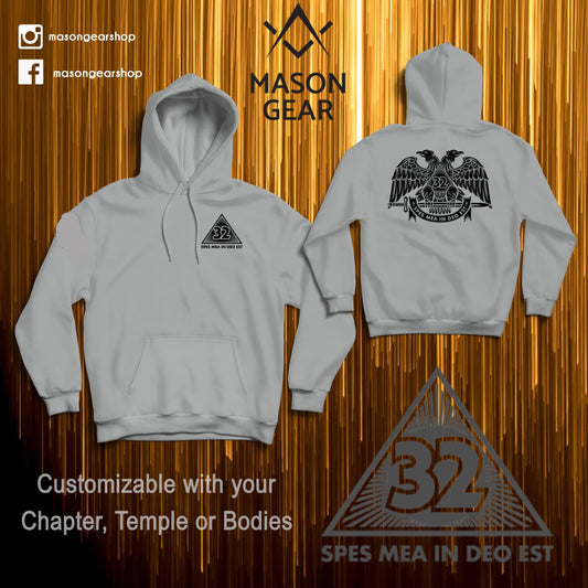 Scottish Rite Wings Down - Hoodie