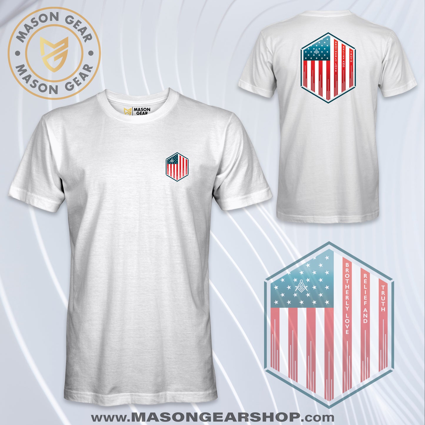 Colored Stars and Stripes - T-shirt