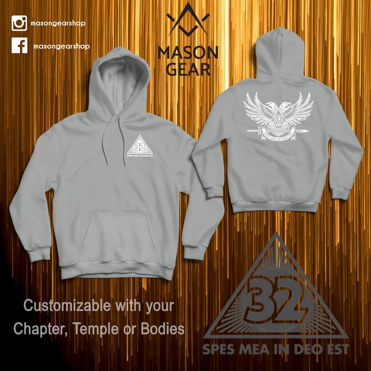 Scottish Rite Wings Up - Hoodie