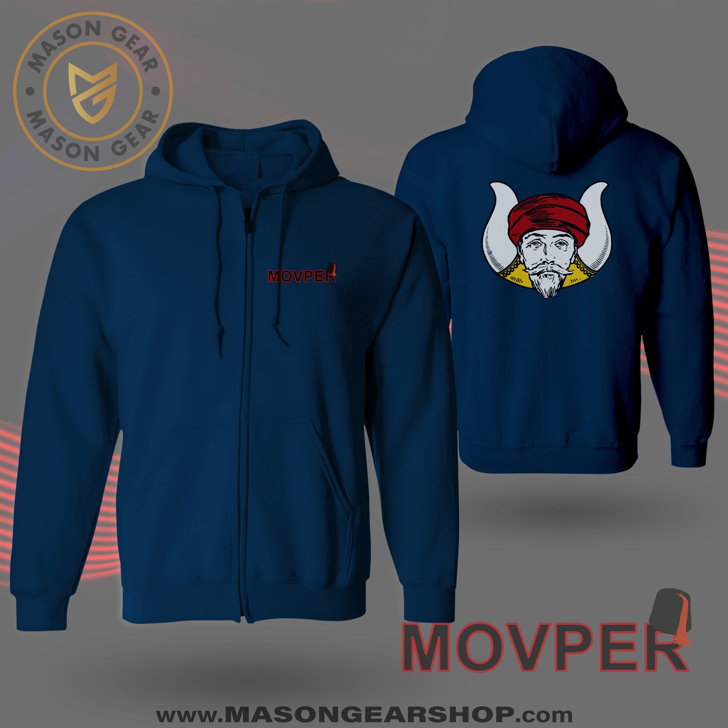 MOVPER - Zip-up Hoodie