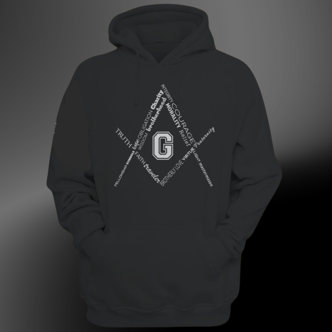 The Square and Compass - hoodie – Mason Gear Shop The Square and Compass - hoodie – Mason Gear Shop
