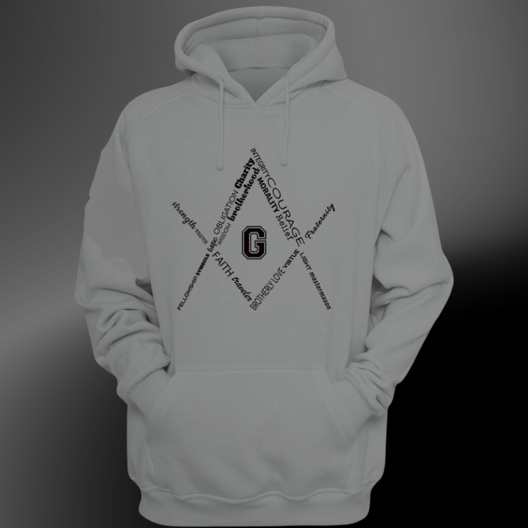 The Square and Compass - hoodie – Mason Gear Shop The Square and Compass - hoodie – Mason Gear Shop