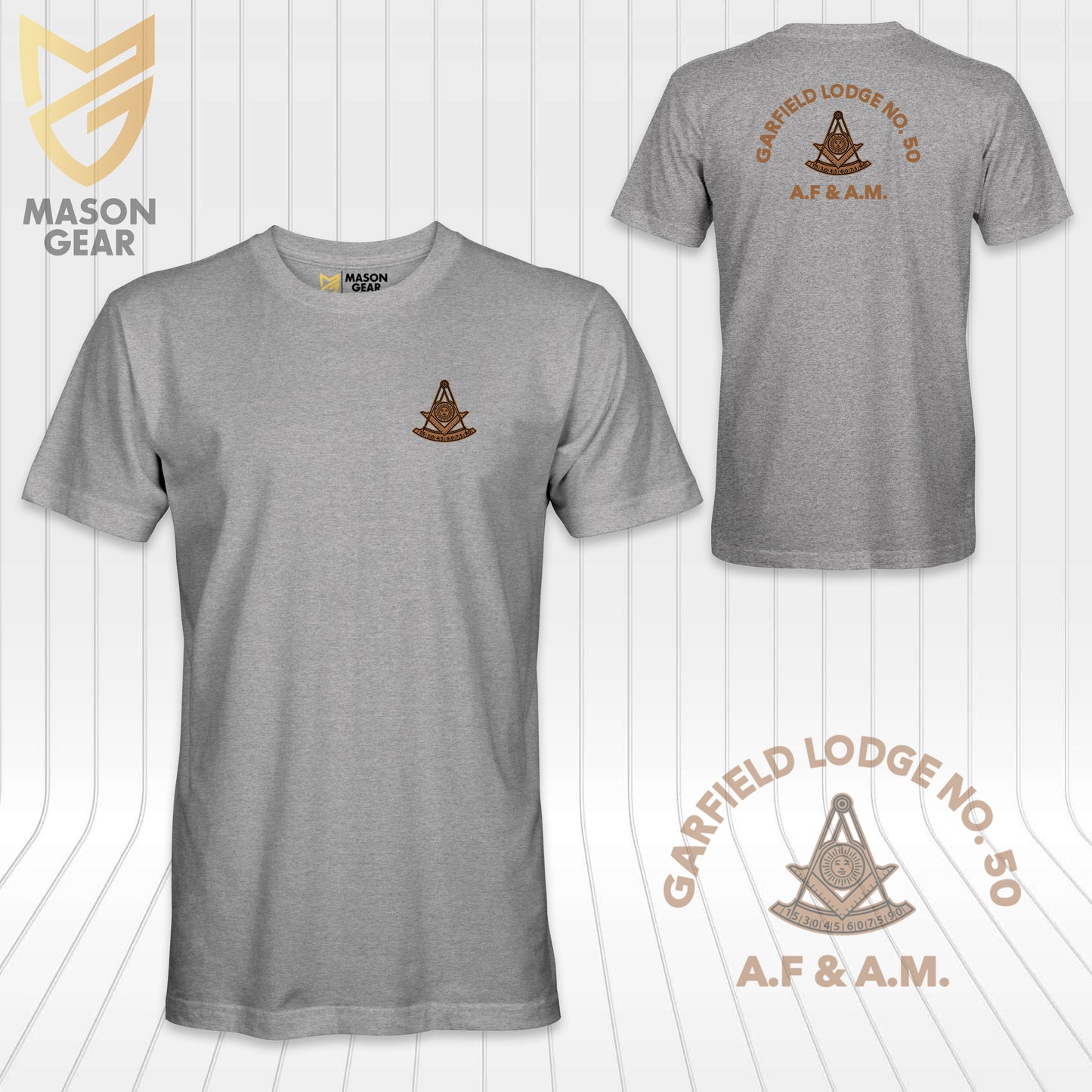Past Master of Garfield Lodge No.50 A.F.&A.M - T-shirt