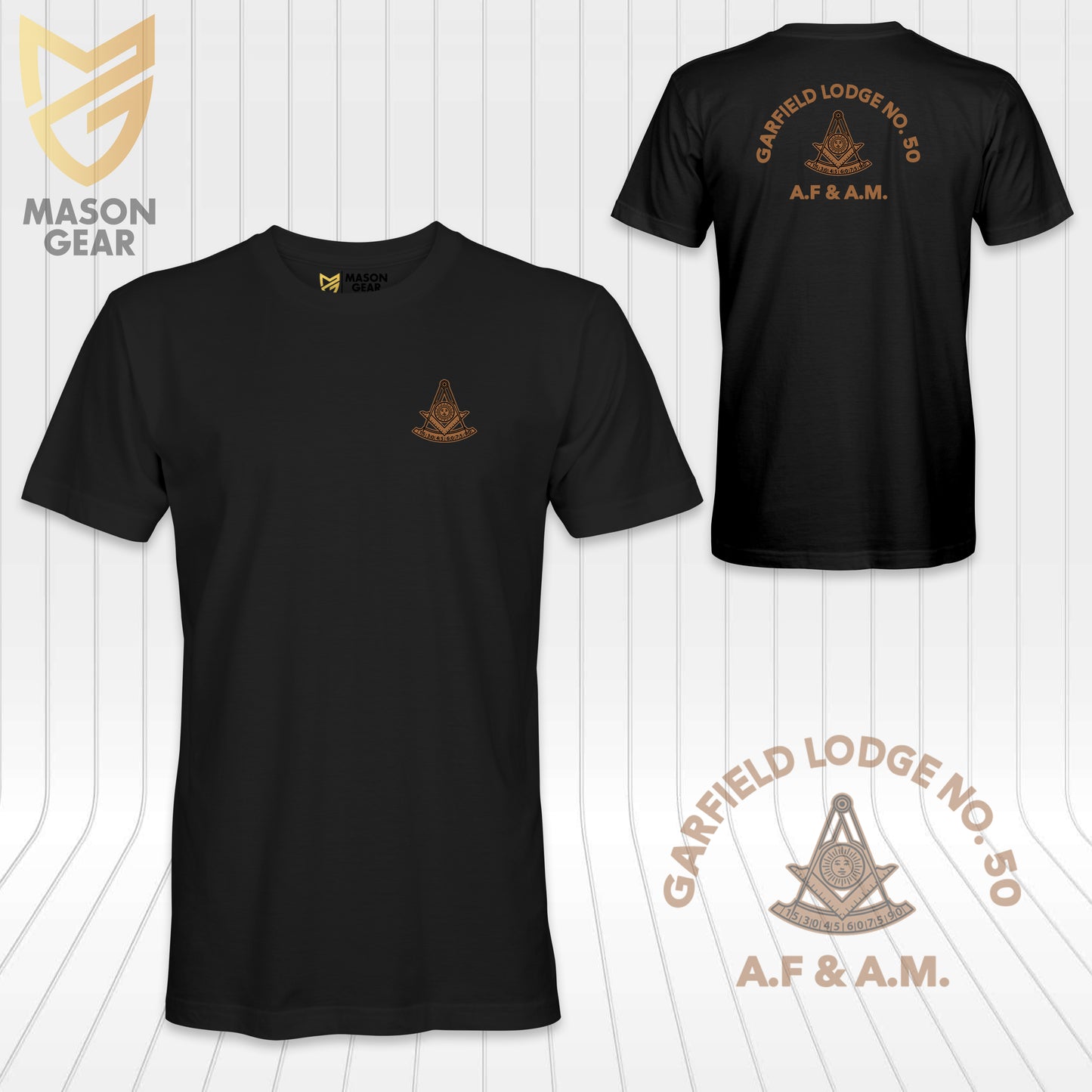 Past Master of Garfield Lodge No.50 A.F.&A.M - T-shirt