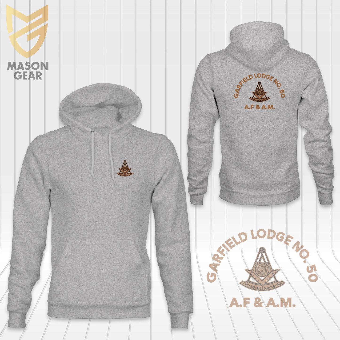Past Master of Garfield Lodge No.50 A.F.&A.M - T-shirt - Hoodies