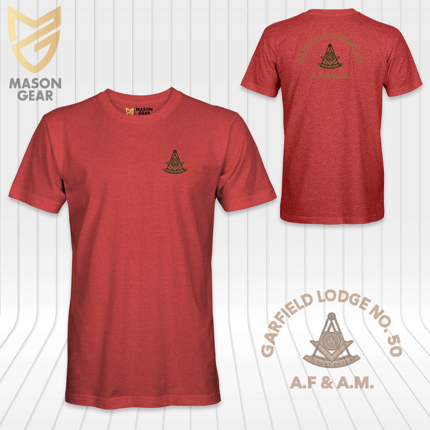 Past Master of Garfield Lodge No.50 A.F.&A.M - T-shirt