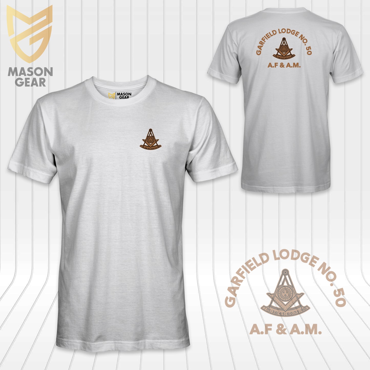 Past Master of Garfield Lodge No.50 A.F.&A.M - T-shirt