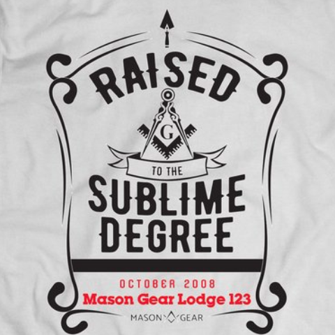 Custom TROWEL Raising & Lodge - tshirt - Mason Gear Shop