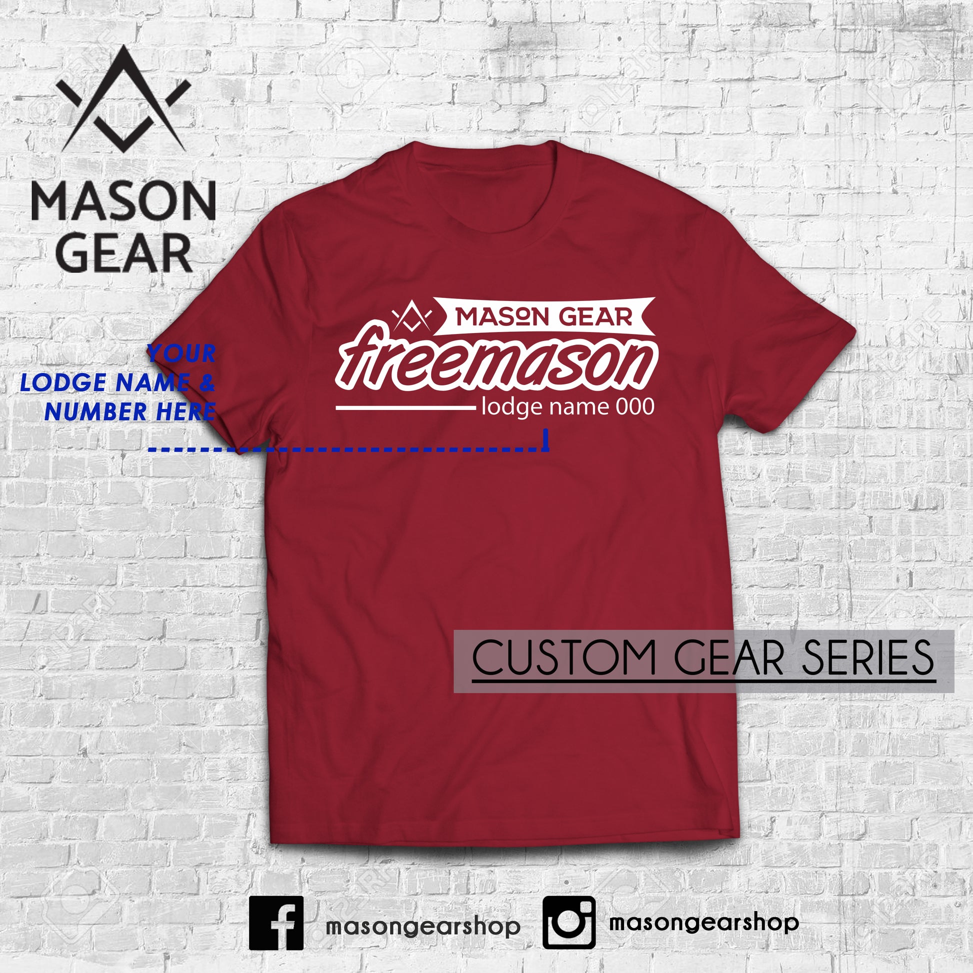 Custom Lodge & number- tshirt Band design - Mason Gear Shop