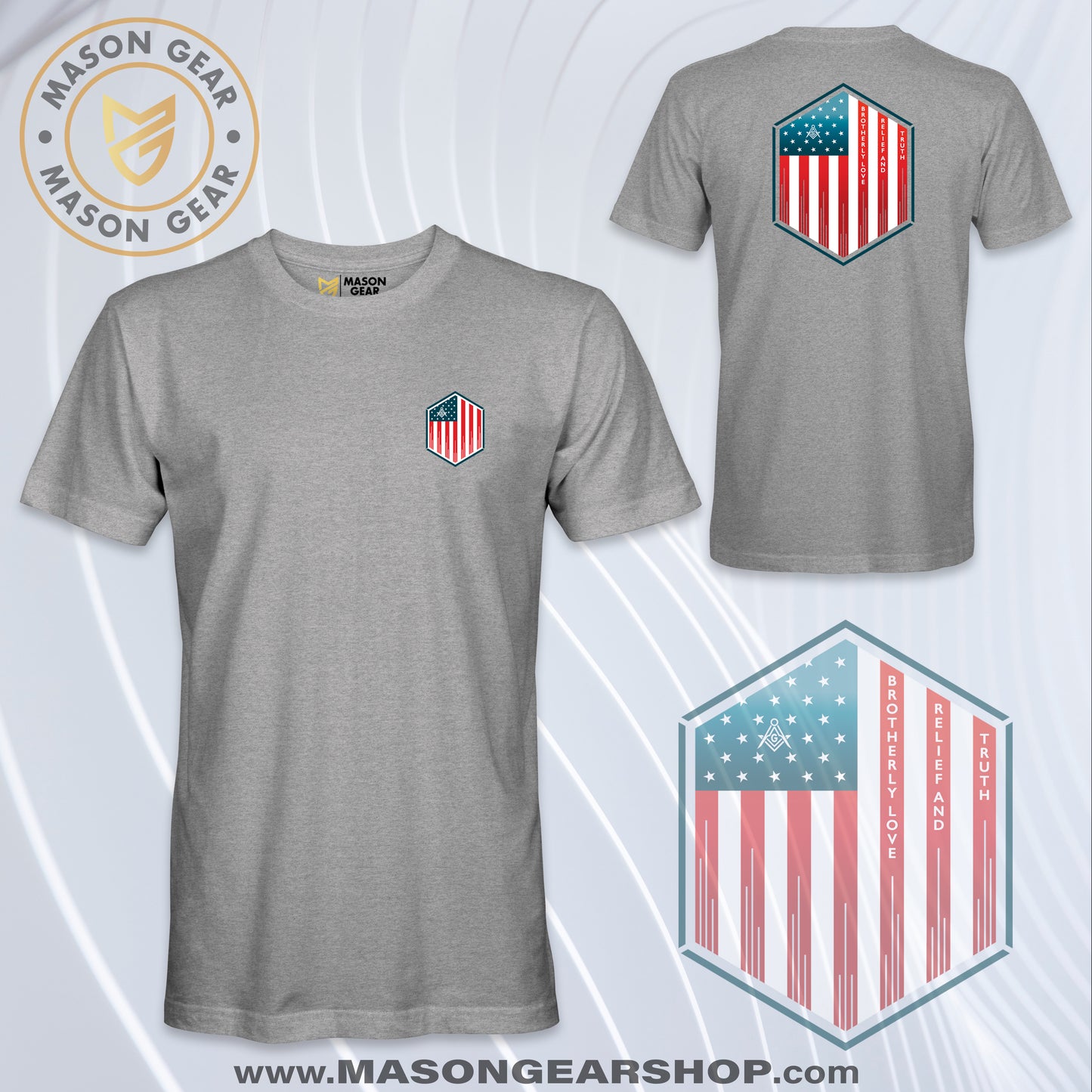 Colored Stars and Stripes - T-shirt