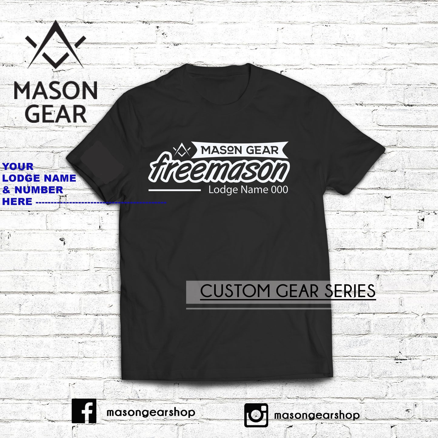 Custom Lodge & number- tshirt Band design - Mason Gear Shop