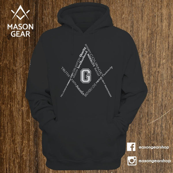 The Square and Compass - hoodie - Mason Gear Shop