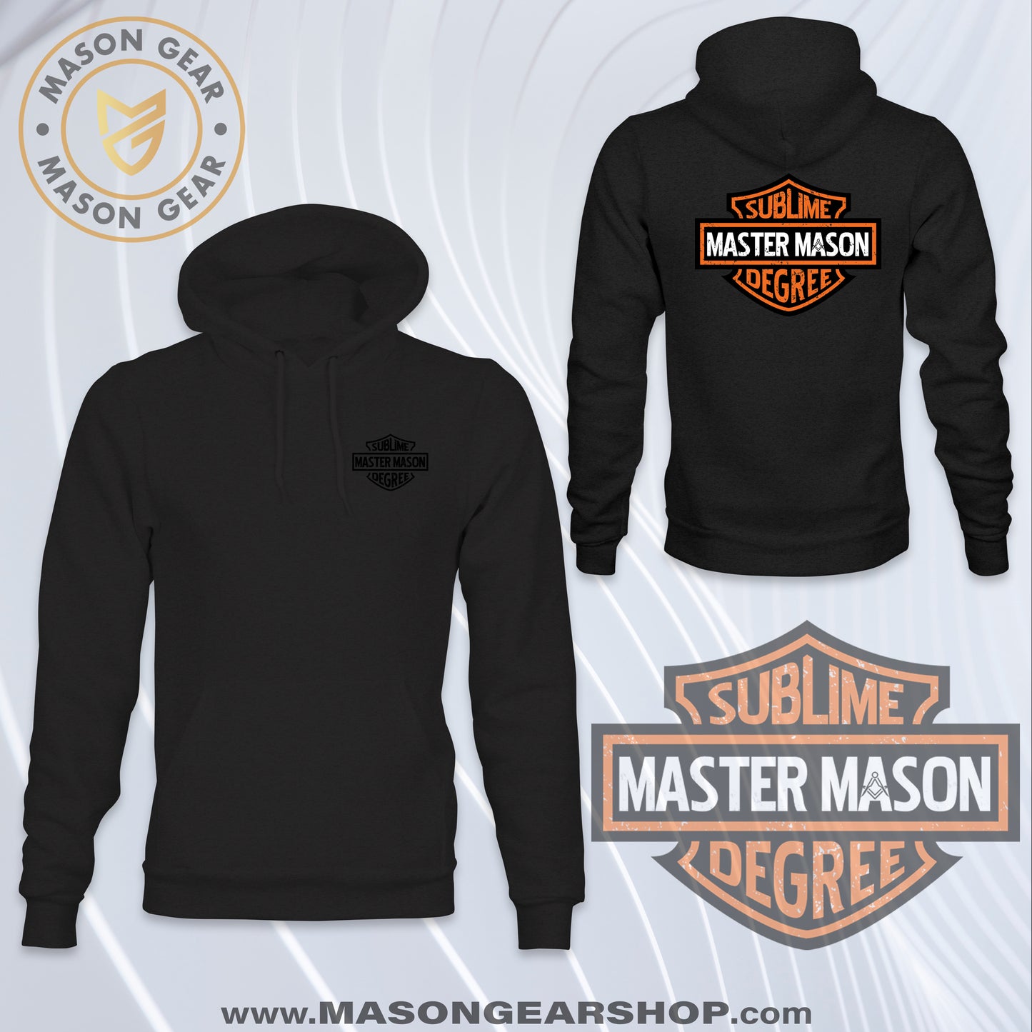 Master Mason Bar & Shield - Hoodie