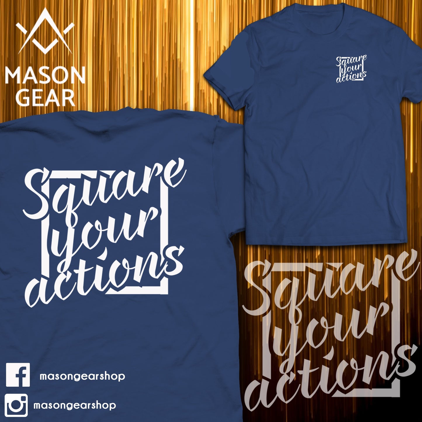 Square your Actions- Tshirt - Mason Gear Shop