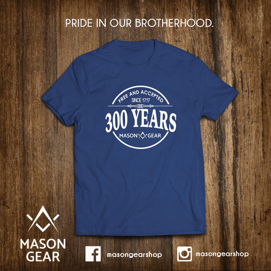 300 Years Commemorative Tshirt - Mason Gear Shop