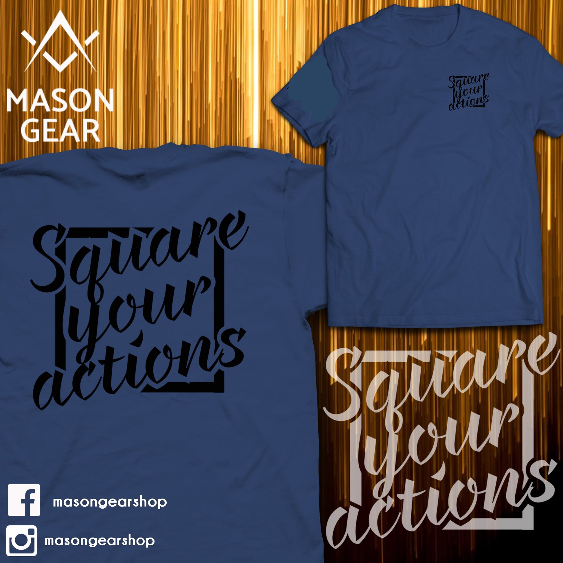 Square your Actions- Tshirt - Mason Gear Shop