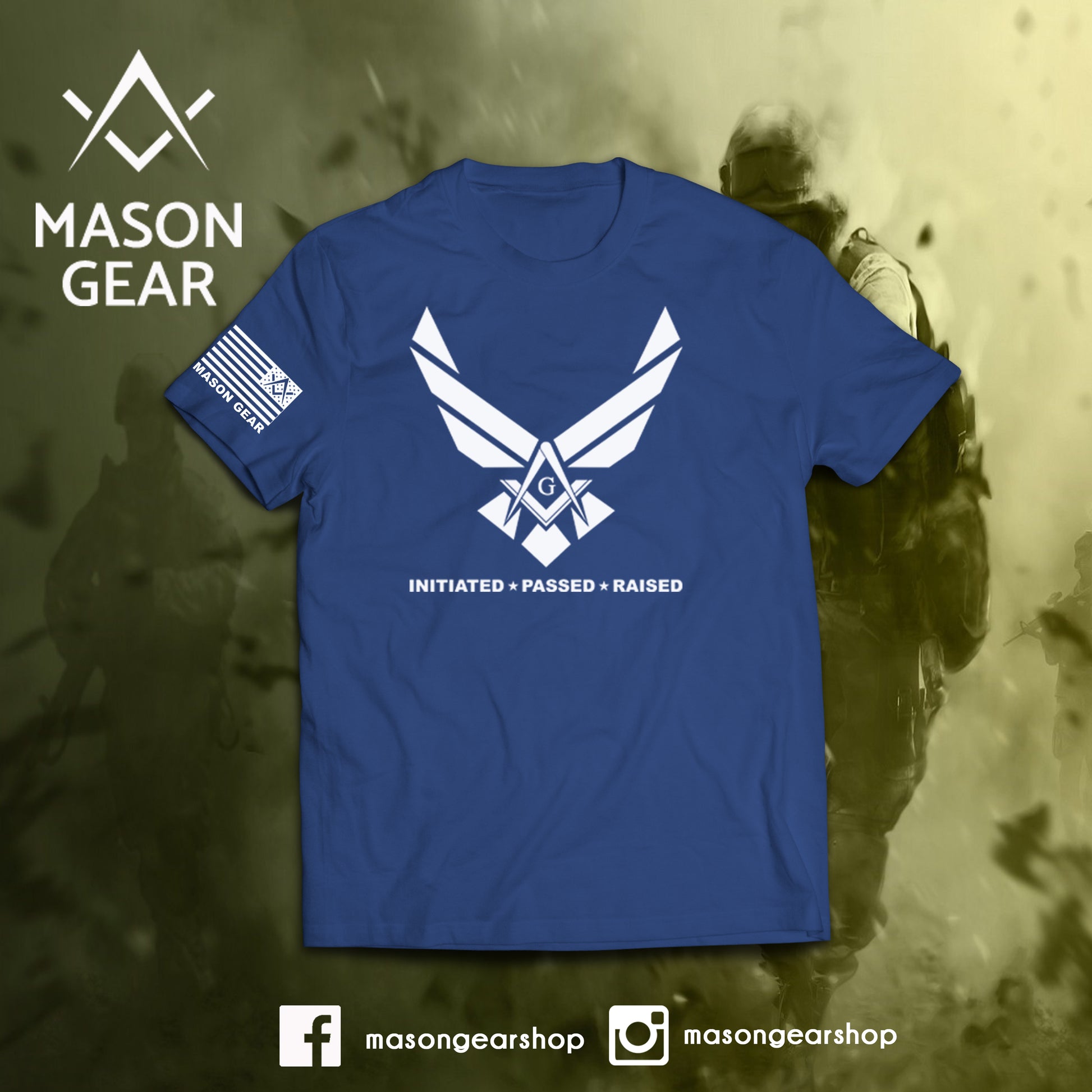 Initiated, Passed, Raised - tshirt - Mason Gear Shop