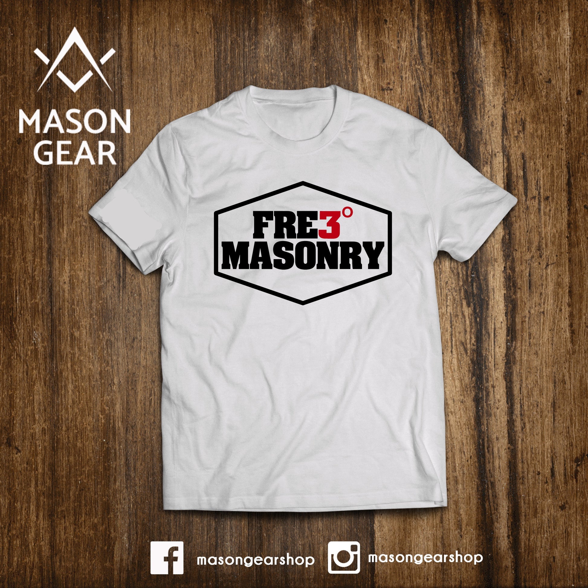 FRE3MASONRY  - tshirt - Mason Gear Shop
