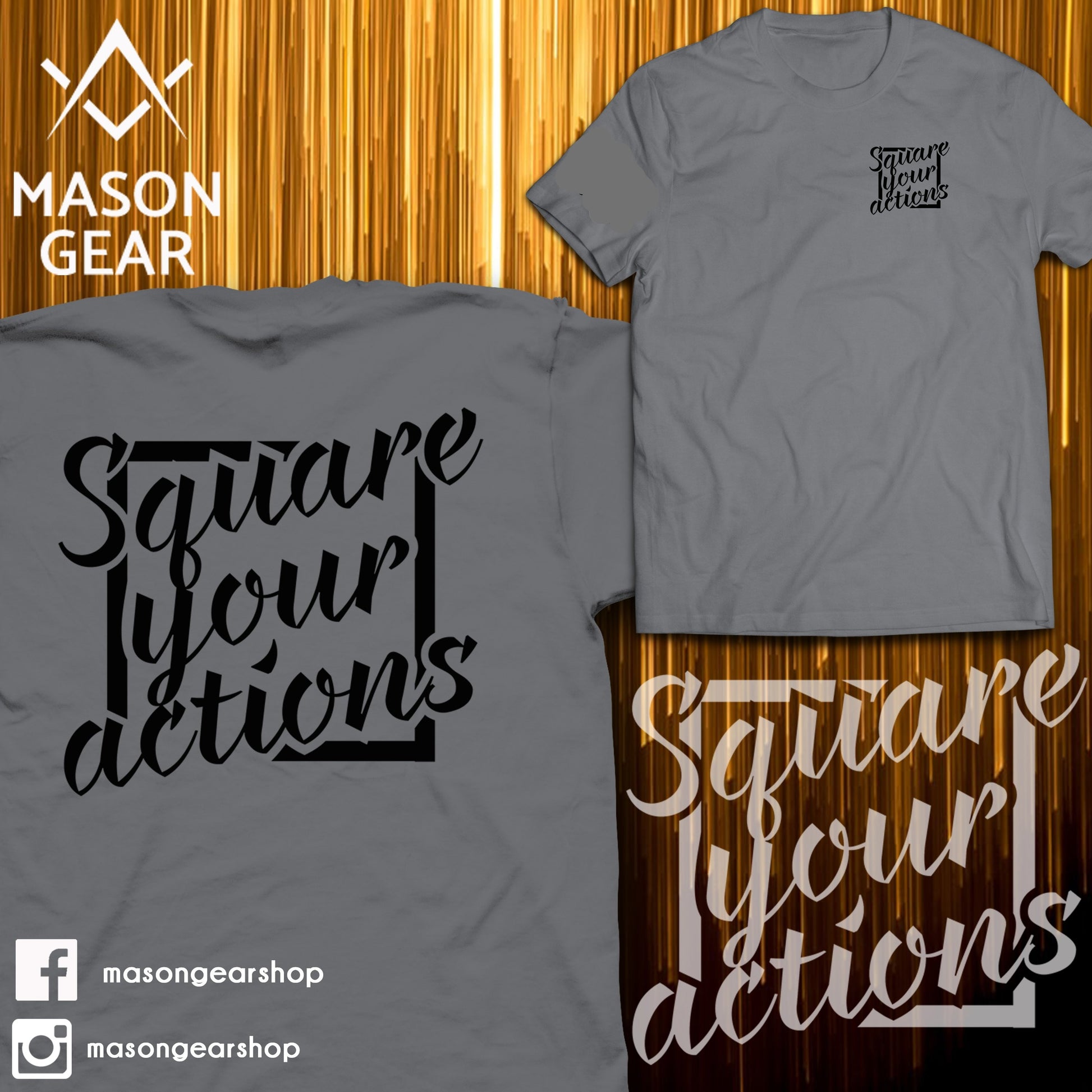 Square your Actions- Tshirt - Mason Gear Shop