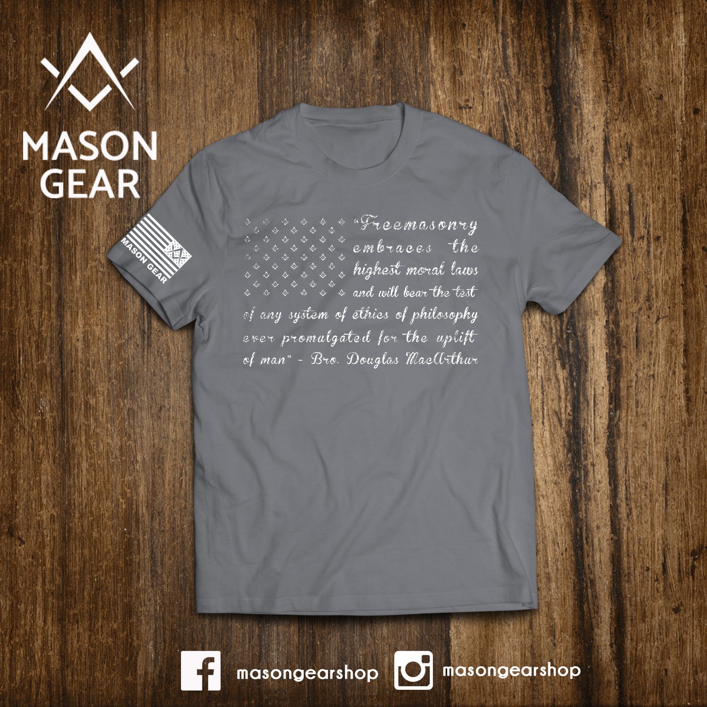 Freemason Flag  - tshirt - Mason Gear Shop