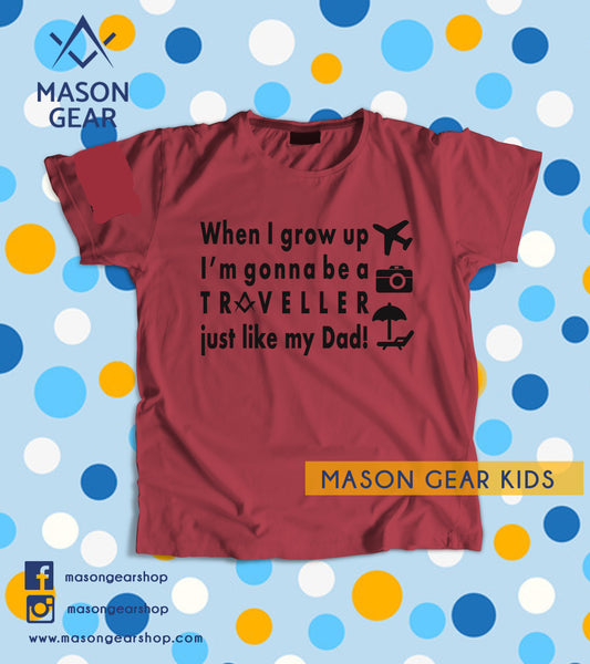 When I grow up Traveller - Youth tshirt