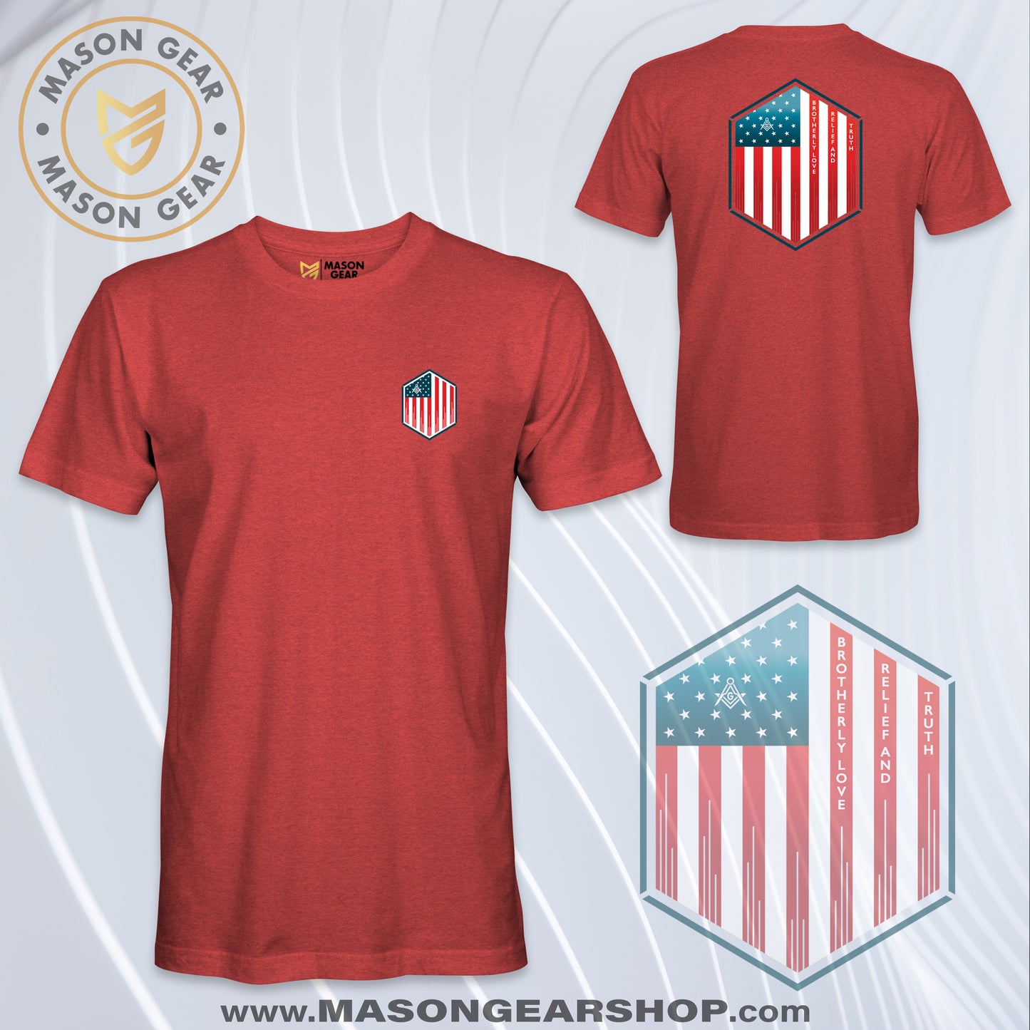 Colored Stars and Stripes - T-shirt