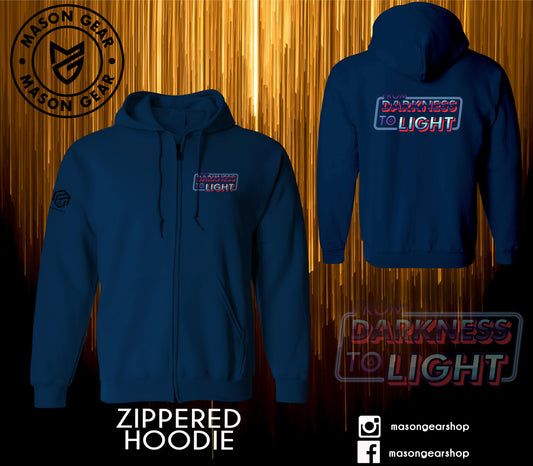 Neon Light - Zip-up Hoodie