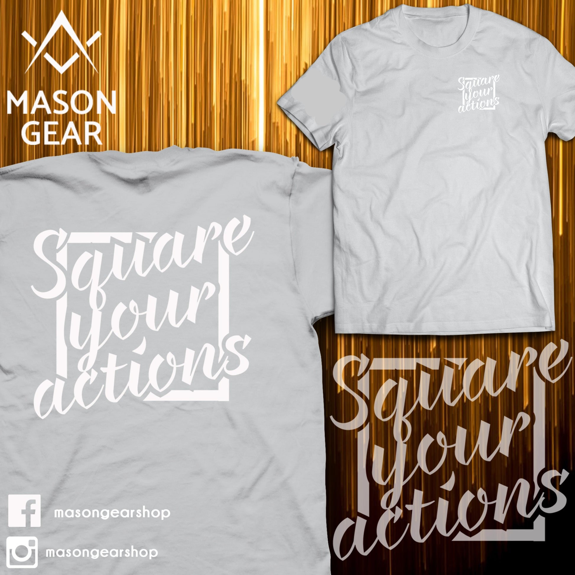 Square your Actions- Tshirt - Mason Gear Shop