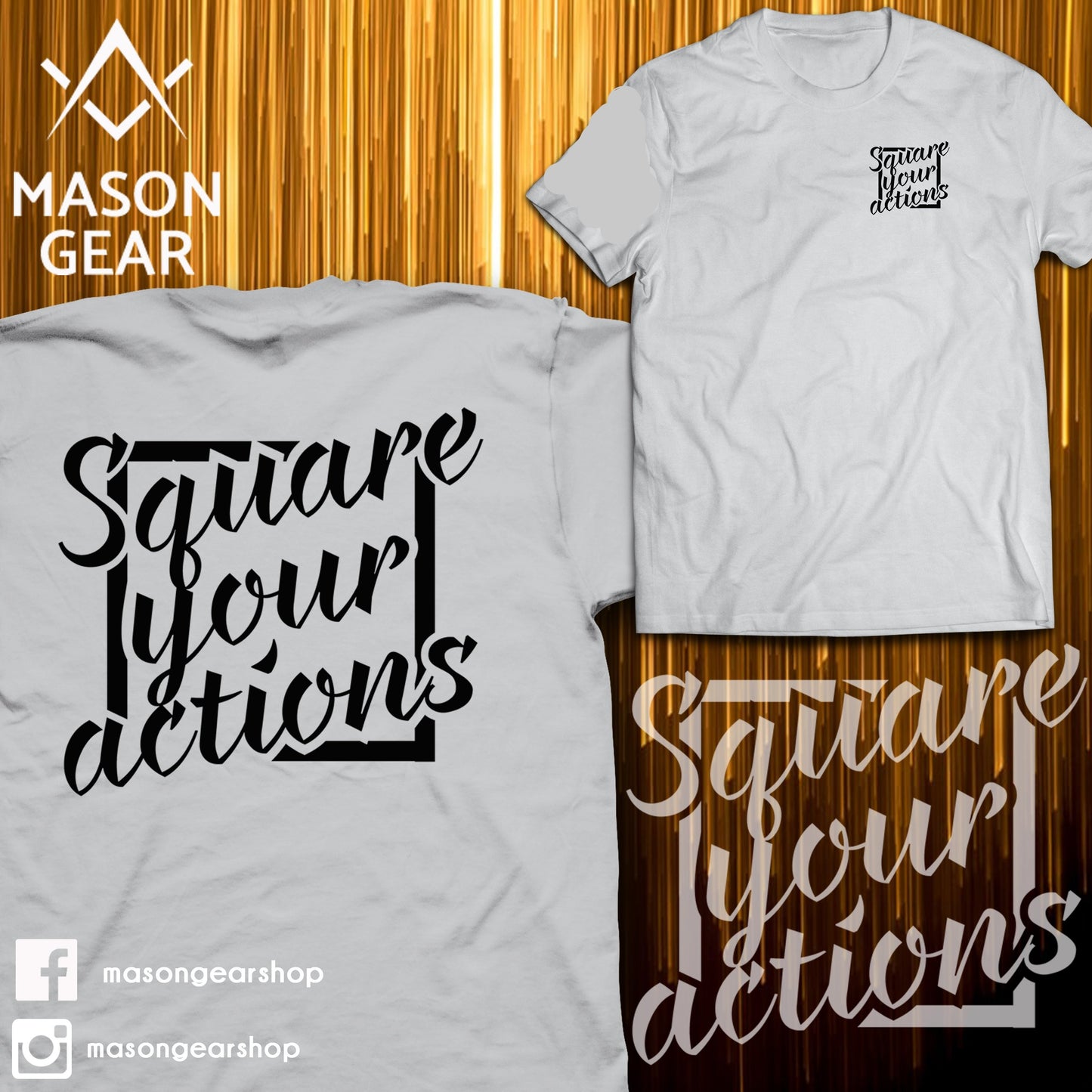 Square your Actions- Tshirt - Mason Gear Shop