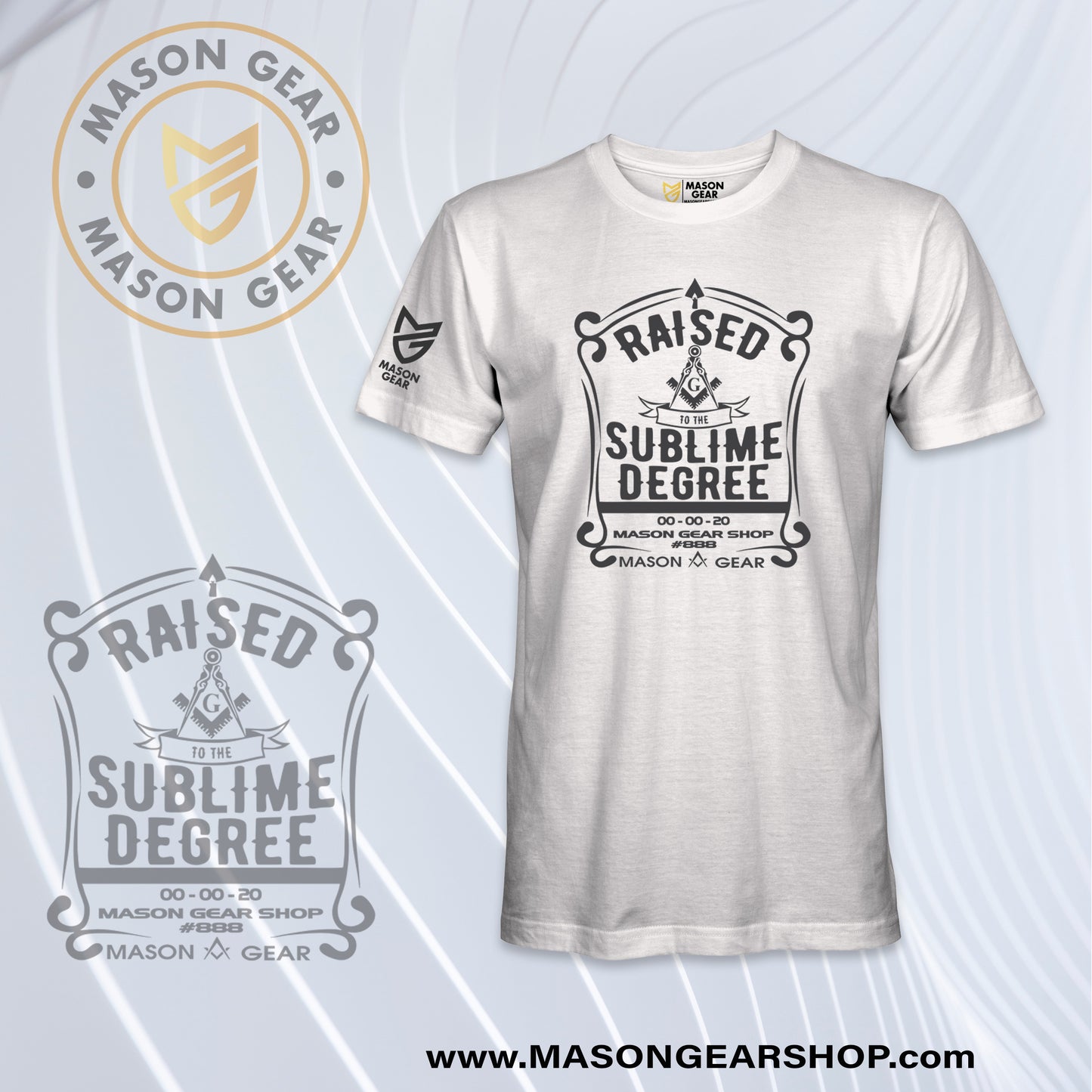 TROWEL t-shirt design -  Print your Raising date & Lodge name